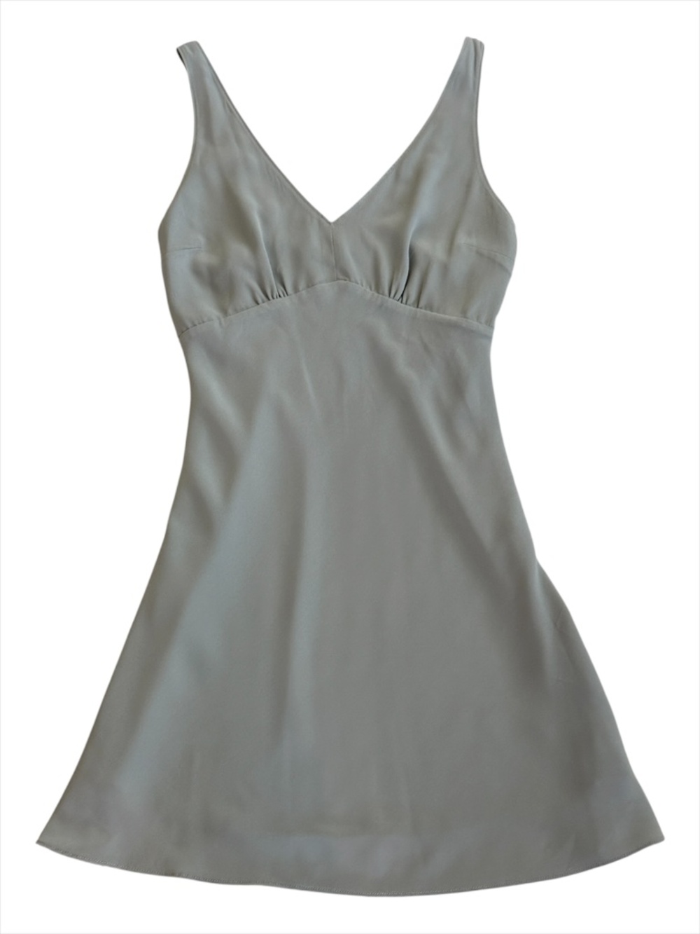 Abercrombie & Fitch V Neck Mini Slip Dress Sage Green XS